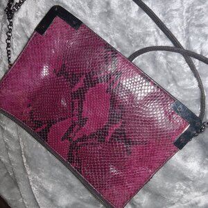 Eric javits new york python snake skin bag